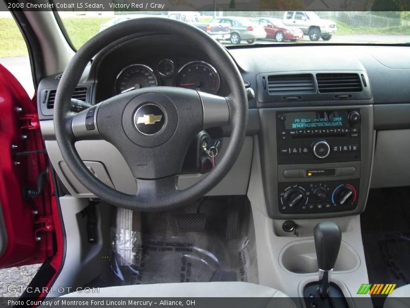 Victory Red / Gray 2008 Chevrolet Cobalt LS Sedan