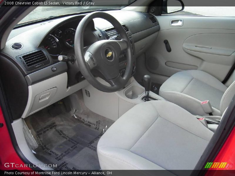 Victory Red / Gray 2008 Chevrolet Cobalt LS Sedan