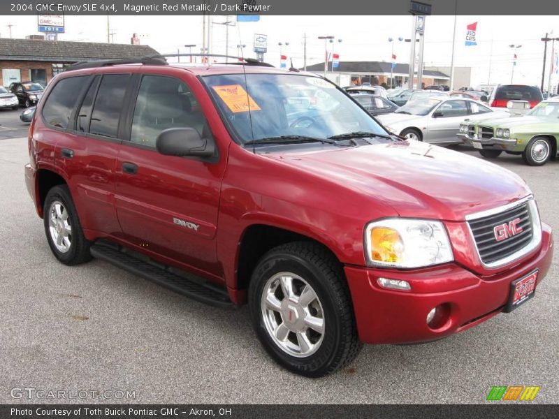 Magnetic Red Metallic / Dark Pewter 2004 GMC Envoy SLE 4x4