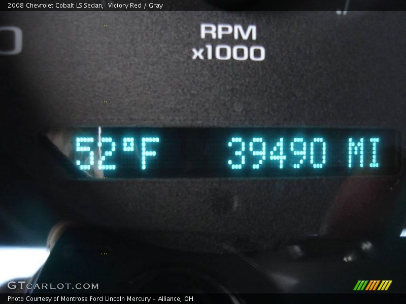 Victory Red / Gray 2008 Chevrolet Cobalt LS Sedan
