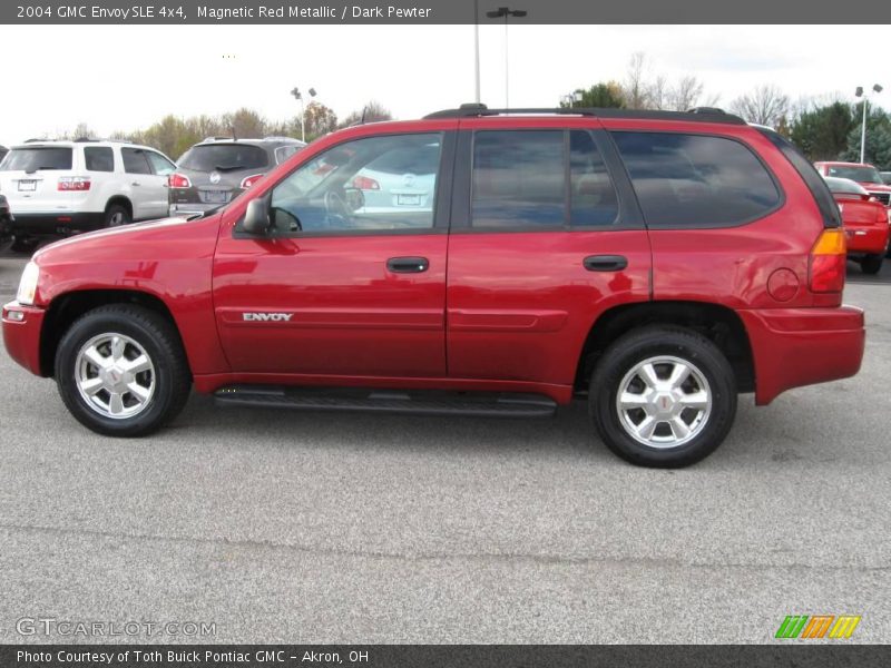 Magnetic Red Metallic / Dark Pewter 2004 GMC Envoy SLE 4x4