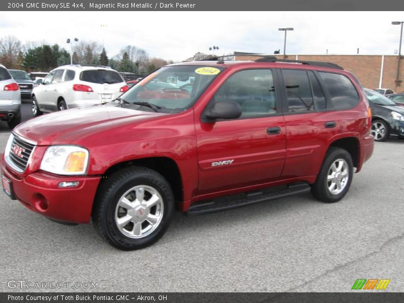 Magnetic Red Metallic / Dark Pewter 2004 GMC Envoy SLE 4x4