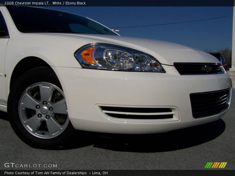 White / Ebony Black 2008 Chevrolet Impala LT