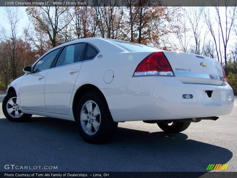 White / Ebony Black 2008 Chevrolet Impala LT