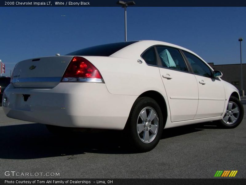 White / Ebony Black 2008 Chevrolet Impala LT