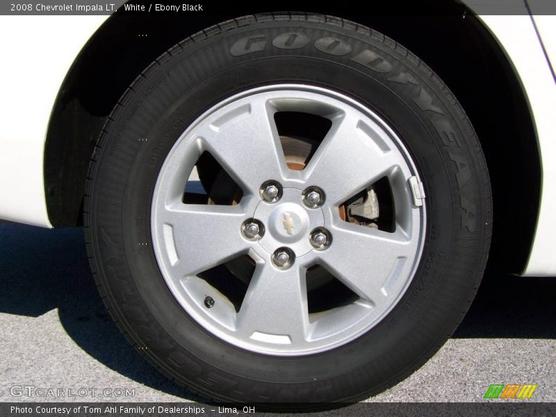 White / Ebony Black 2008 Chevrolet Impala LT