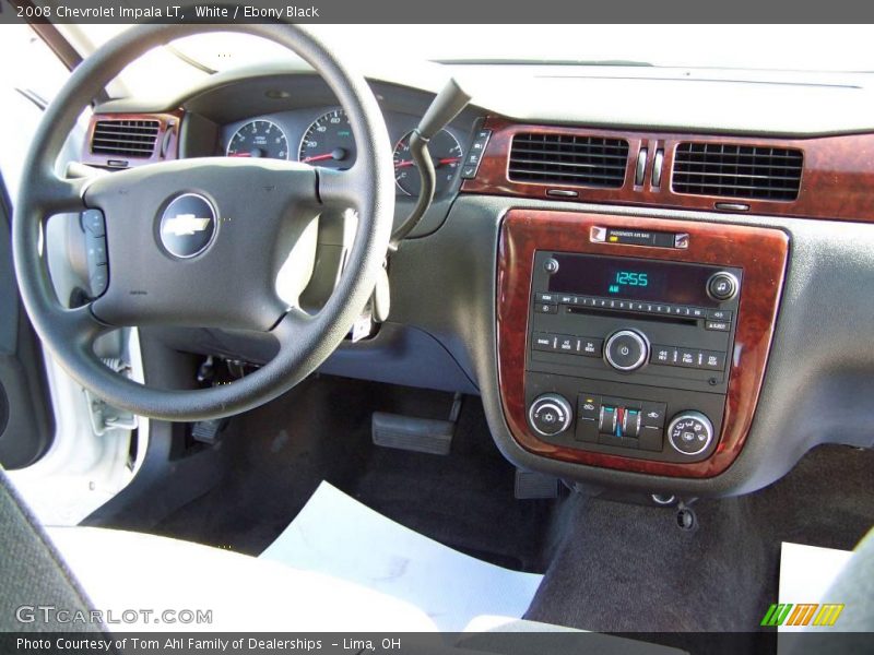 White / Ebony Black 2008 Chevrolet Impala LT
