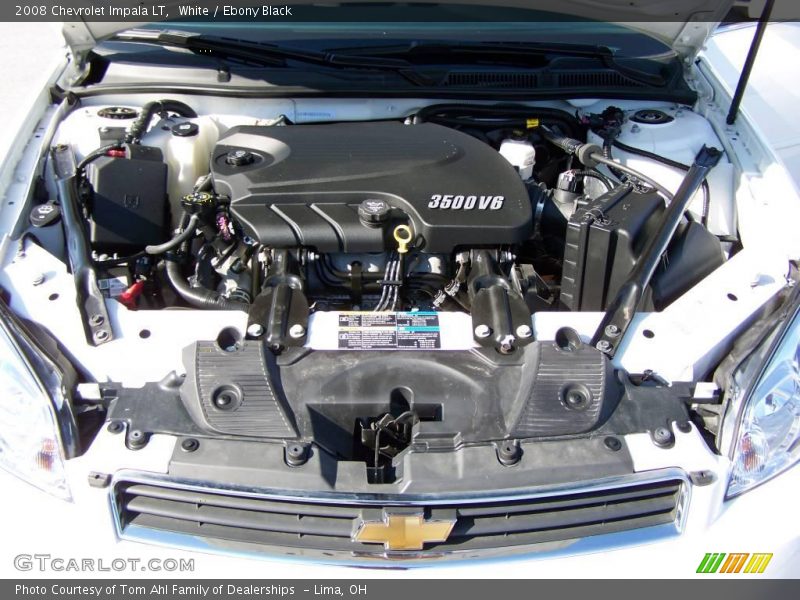 White / Ebony Black 2008 Chevrolet Impala LT