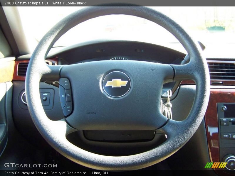 White / Ebony Black 2008 Chevrolet Impala LT