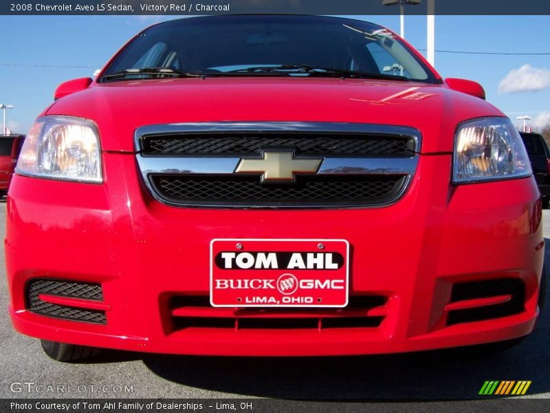 Victory Red / Charcoal 2008 Chevrolet Aveo LS Sedan