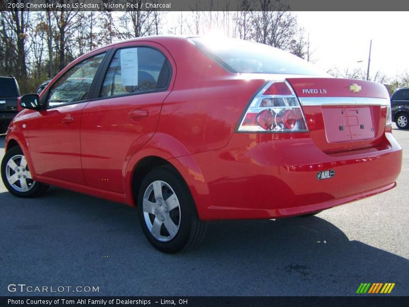 Victory Red / Charcoal 2008 Chevrolet Aveo LS Sedan