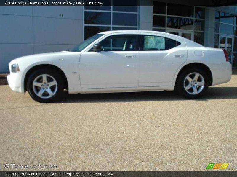 Stone White / Dark Slate Gray 2009 Dodge Charger SXT
