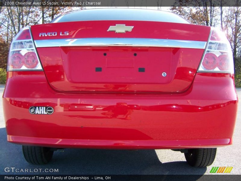 Victory Red / Charcoal 2008 Chevrolet Aveo LS Sedan