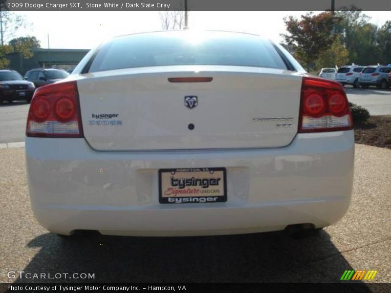 Stone White / Dark Slate Gray 2009 Dodge Charger SXT