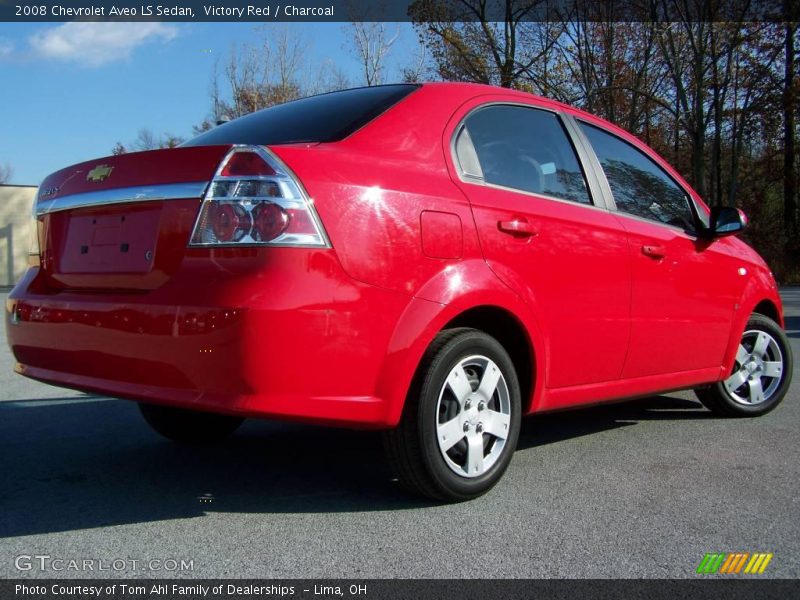 Victory Red / Charcoal 2008 Chevrolet Aveo LS Sedan
