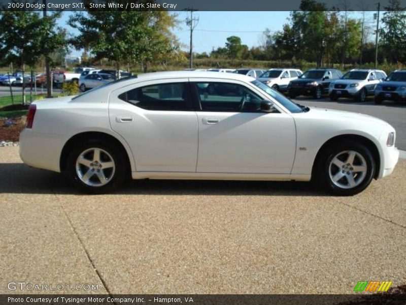 Stone White / Dark Slate Gray 2009 Dodge Charger SXT