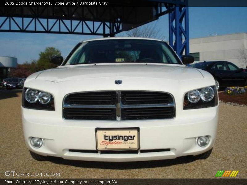 Stone White / Dark Slate Gray 2009 Dodge Charger SXT