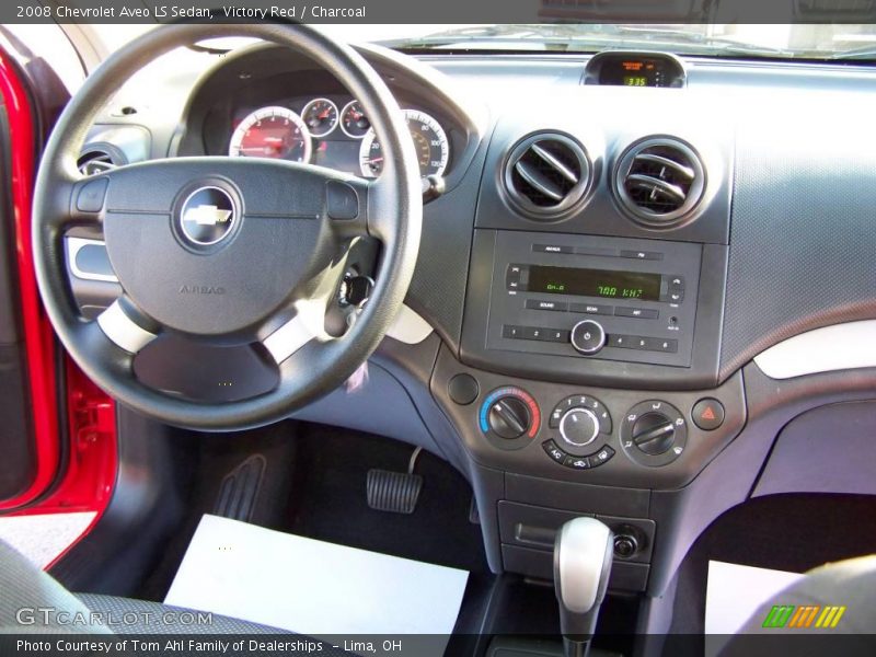 Victory Red / Charcoal 2008 Chevrolet Aveo LS Sedan