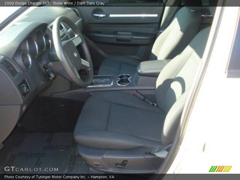 Stone White / Dark Slate Gray 2009 Dodge Charger SXT