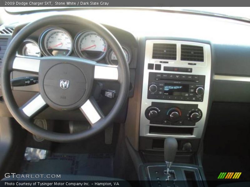 Stone White / Dark Slate Gray 2009 Dodge Charger SXT