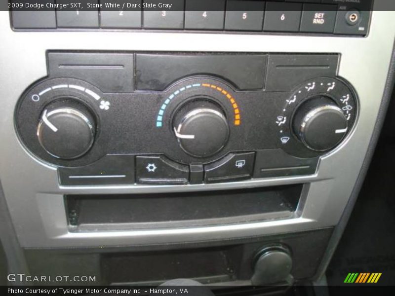 Stone White / Dark Slate Gray 2009 Dodge Charger SXT