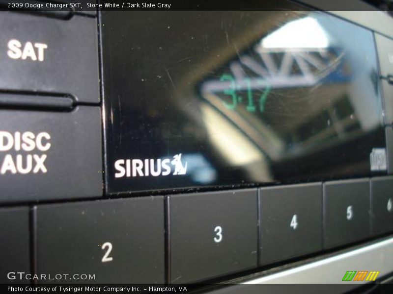 Stone White / Dark Slate Gray 2009 Dodge Charger SXT
