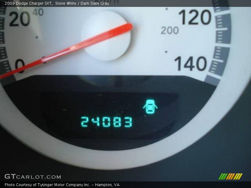 Stone White / Dark Slate Gray 2009 Dodge Charger SXT