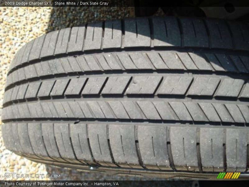 Stone White / Dark Slate Gray 2009 Dodge Charger SXT