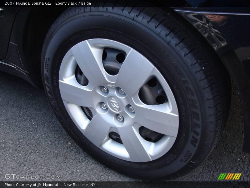 Ebony Black / Beige 2007 Hyundai Sonata GLS