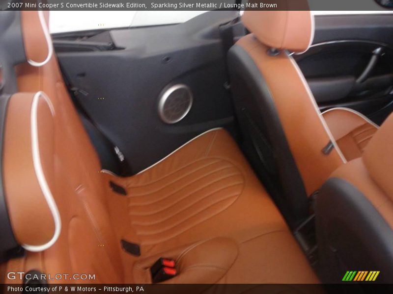 Sparkling Silver Metallic / Lounge Malt Brown 2007 Mini Cooper S Convertible Sidewalk Edition