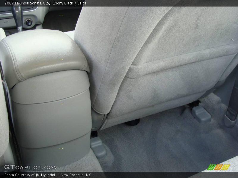 Ebony Black / Beige 2007 Hyundai Sonata GLS