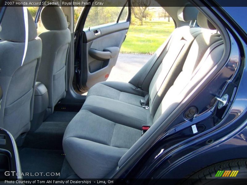Royal Blue Pearl / Gray 2007 Honda Accord SE Sedan