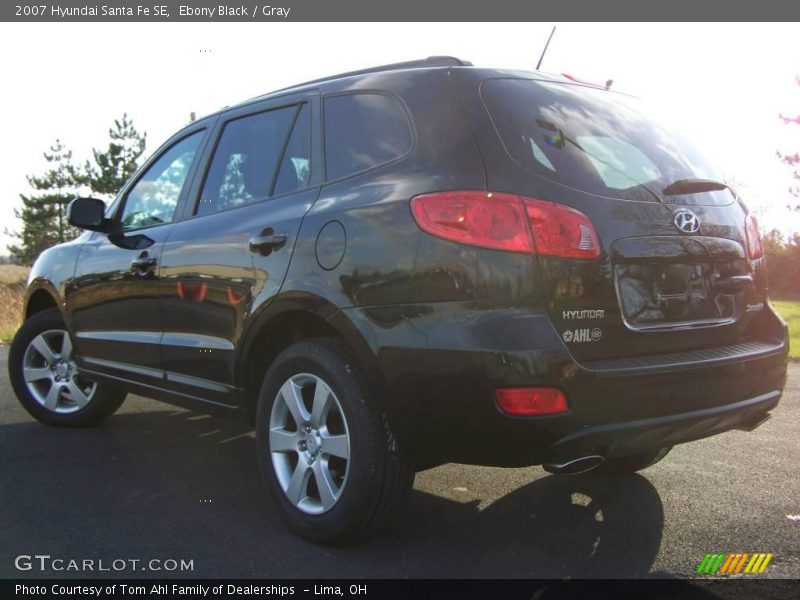 Ebony Black / Gray 2007 Hyundai Santa Fe SE
