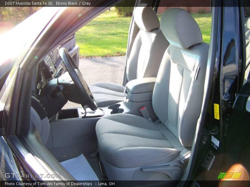 Ebony Black / Gray 2007 Hyundai Santa Fe SE
