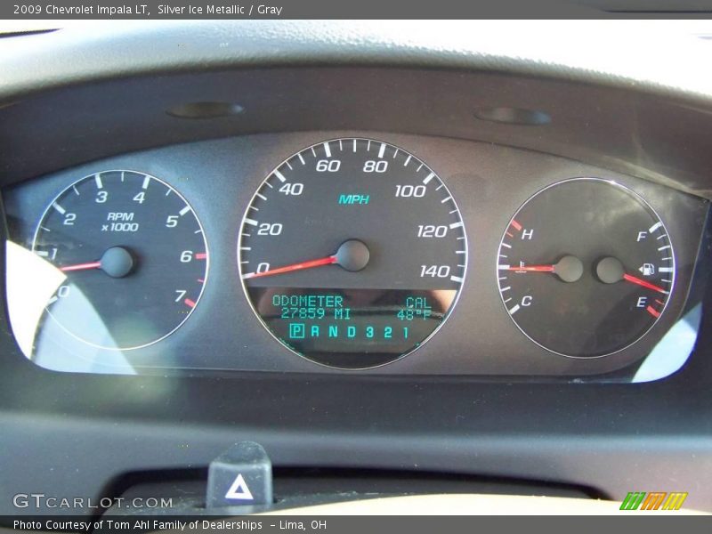 Silver Ice Metallic / Gray 2009 Chevrolet Impala LT