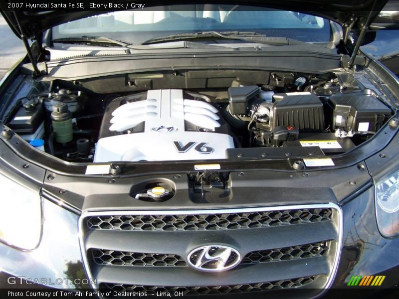 Ebony Black / Gray 2007 Hyundai Santa Fe SE