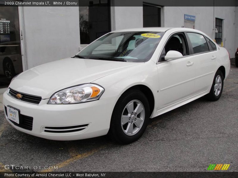 White / Ebony 2009 Chevrolet Impala LT