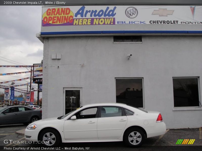 White / Ebony 2009 Chevrolet Impala LT