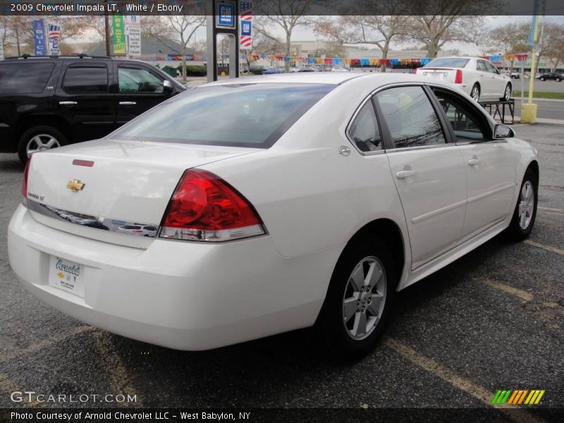 White / Ebony 2009 Chevrolet Impala LT
