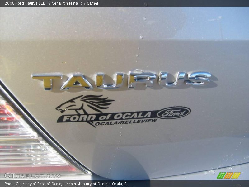 Silver Birch Metallic / Camel 2008 Ford Taurus SEL