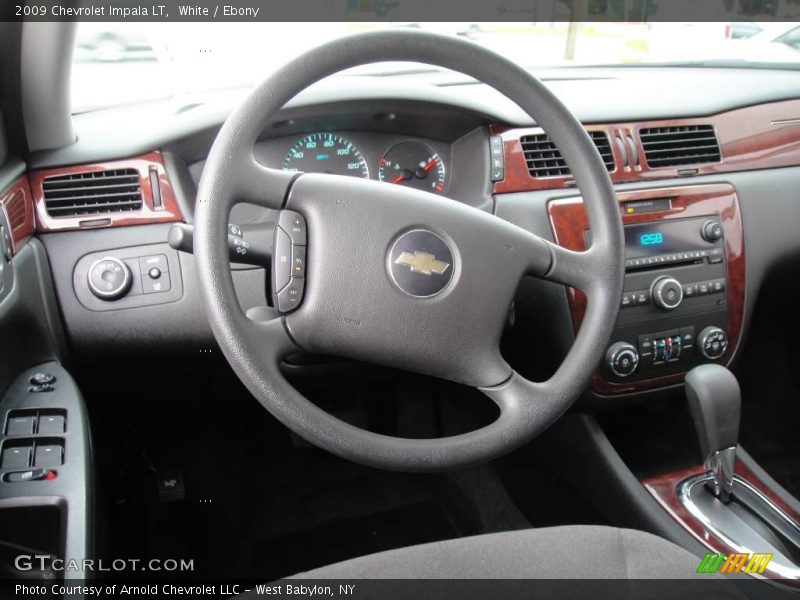 White / Ebony 2009 Chevrolet Impala LT