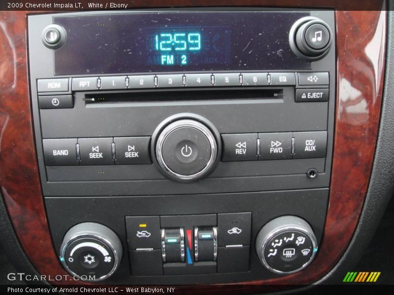 White / Ebony 2009 Chevrolet Impala LT