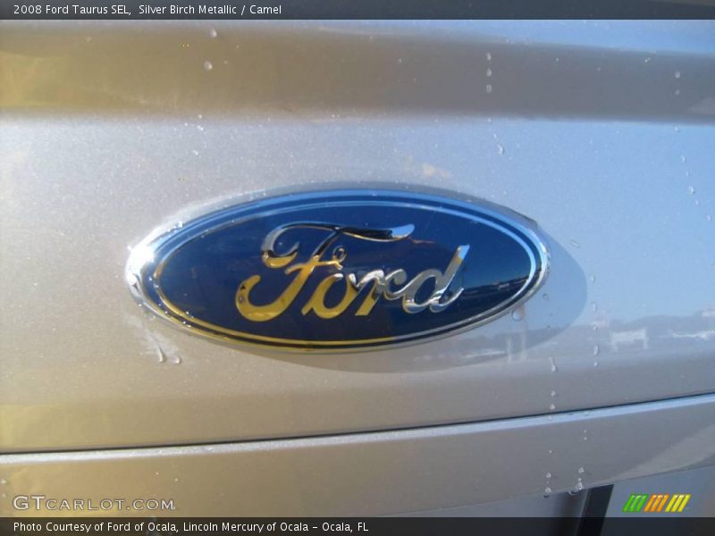 Silver Birch Metallic / Camel 2008 Ford Taurus SEL