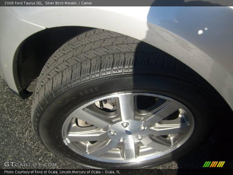 Silver Birch Metallic / Camel 2008 Ford Taurus SEL