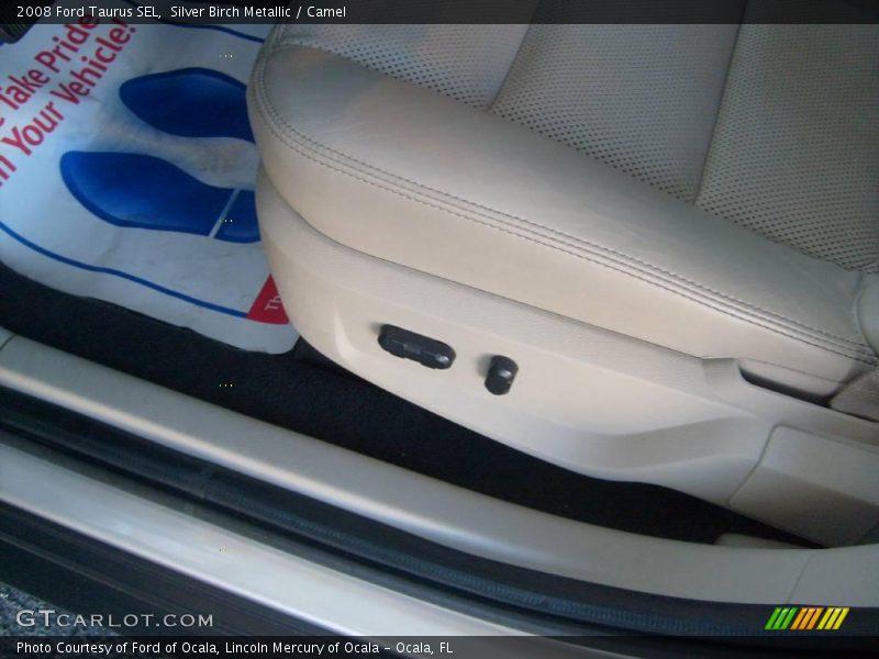 Silver Birch Metallic / Camel 2008 Ford Taurus SEL