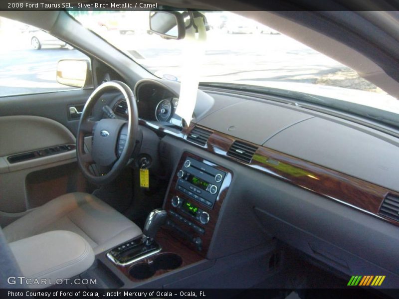 Silver Birch Metallic / Camel 2008 Ford Taurus SEL