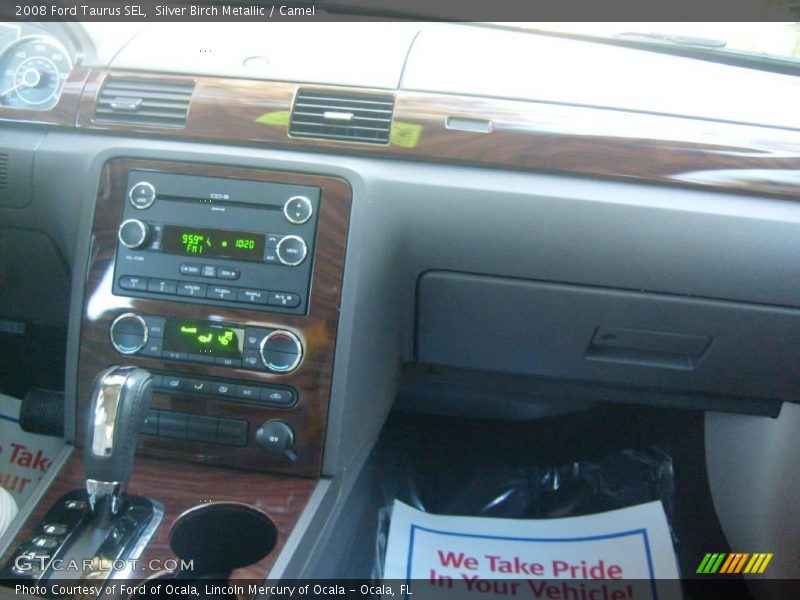 Silver Birch Metallic / Camel 2008 Ford Taurus SEL