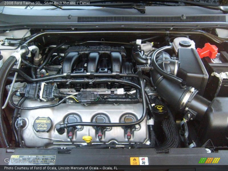 Silver Birch Metallic / Camel 2008 Ford Taurus SEL