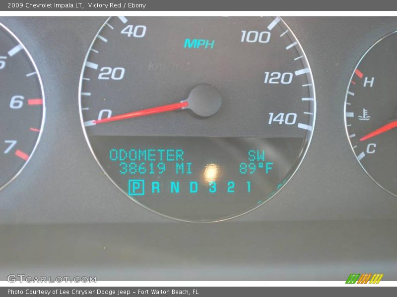 Victory Red / Ebony 2009 Chevrolet Impala LT