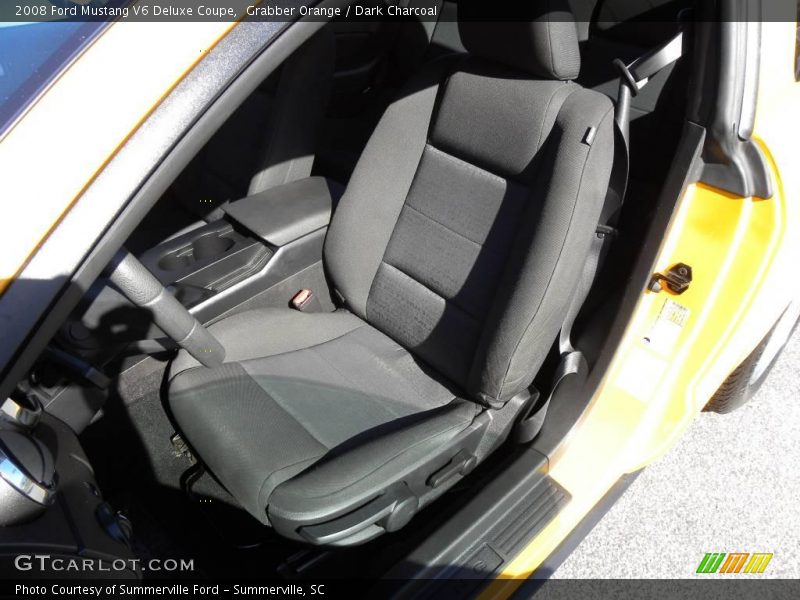 Grabber Orange / Dark Charcoal 2008 Ford Mustang V6 Deluxe Coupe